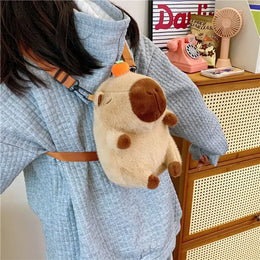 KissICON Capybara Mochila Pel Cia Para Meninas Crossbody