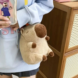 KissICON Capybara Mochila Pel Cia Para Meninas Crossbody