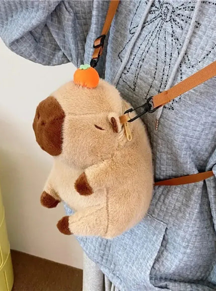 KissICON Capybara Mochila Pel Cia Para Meninas Crossbody