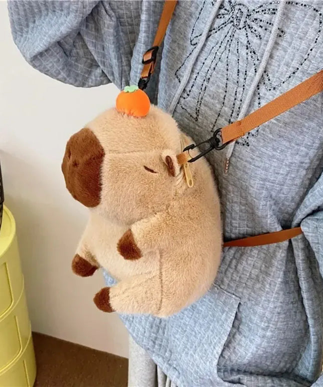 KissICON Capybara Mochila Pel Cia Para Meninas Crossbody
