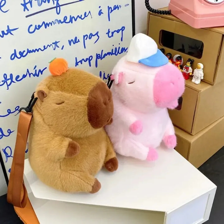 Capybara Mochila Pel Cia Para Meninas Crossbody