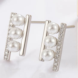 KissICON carefully selected 29 Drop Earrings Women Engagement Party Exquisite Ear Accessories Fashion Jewelry Temperament Sweet Pink Pear Cubic Zirconia