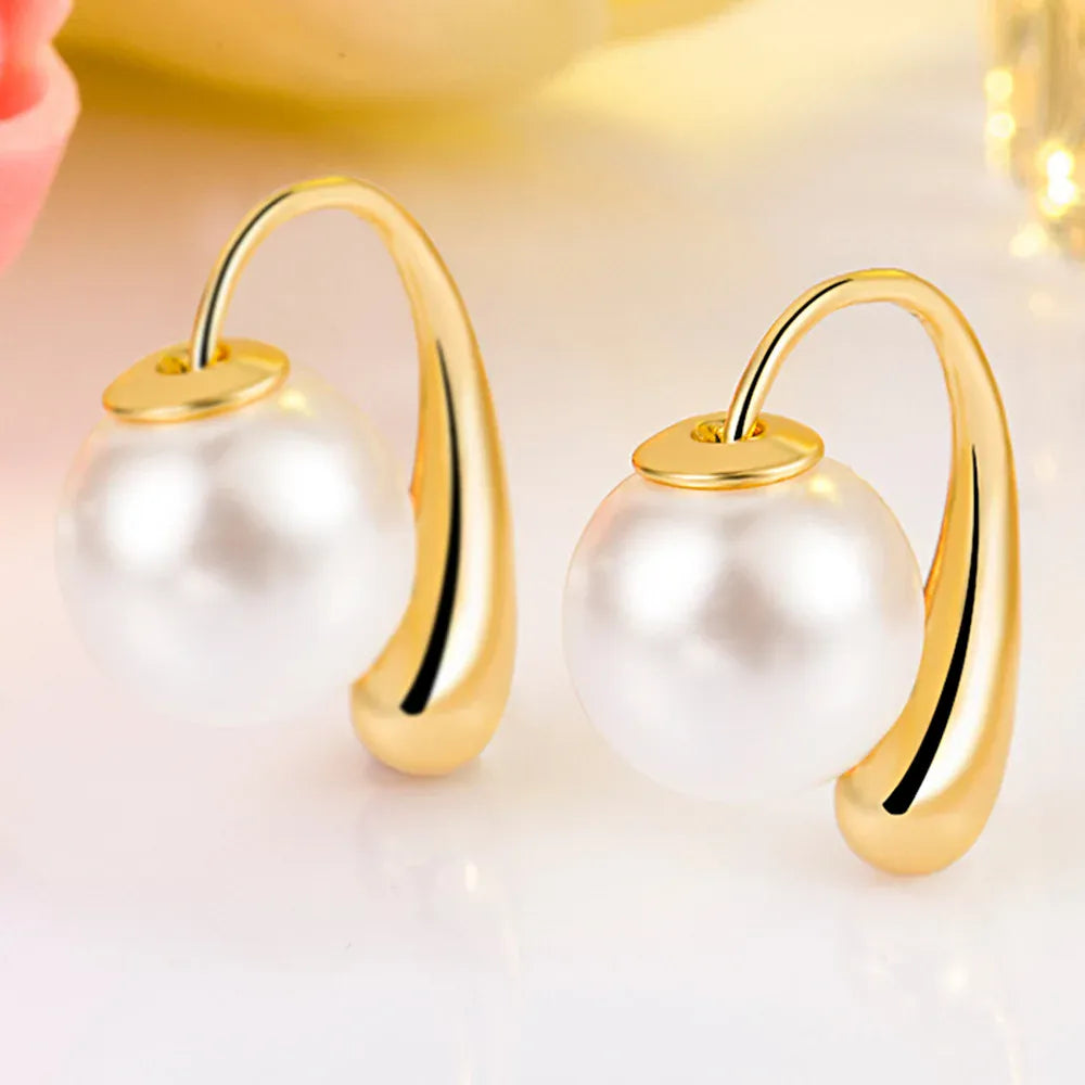 KissICON carefully selected 4 Drop Earrings Women Engagement Party Exquisite Ear Accessories Fashion Jewelry Temperament Sweet Pink Pear Cubic Zirconia