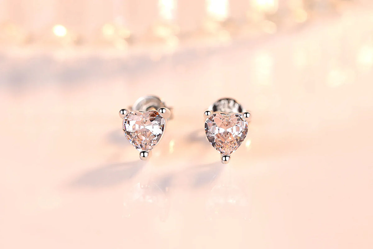 KissICON carefully selected 8 Drop Earrings Women Engagement Party Exquisite Ear Accessories Fashion Jewelry Temperament Sweet Pink Pear Cubic Zirconia