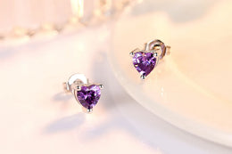 KissICON carefully selected 9 Drop Earrings Women Engagement Party Exquisite Ear Accessories Fashion Jewelry Temperament Sweet Pink Pear Cubic Zirconia