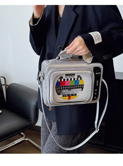 KissICON Cartoon Cute Handbags Funny Tv Transparent Square