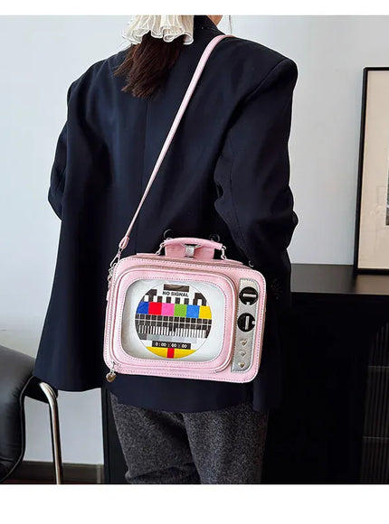 KissICON Cartoon Cute Handbags Funny Tv Transparent Square