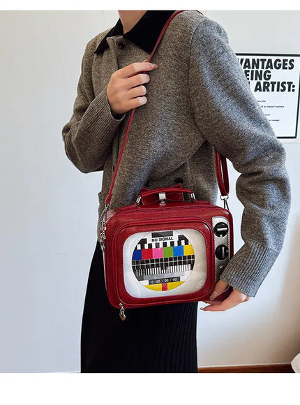 KissICON Cartoon Cute Handbags Funny Tv Transparent Square