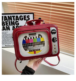 KissICON Cartoon Cute Handbags Funny Tv Transparent Square