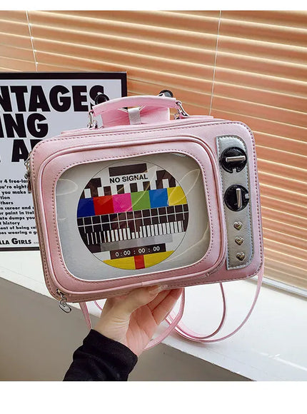 KissICON Cartoon Cute Handbags Funny Tv Transparent Square
