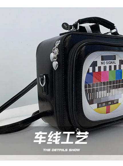 KissICON Cartoon Cute Handbags Funny Tv Transparent Square
