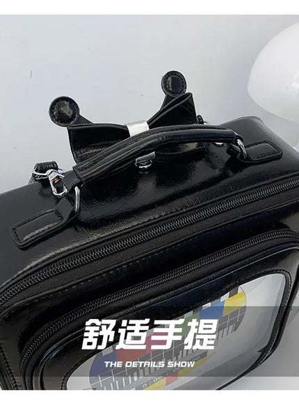 KissICON Cartoon Cute Handbags Funny Tv Transparent Square