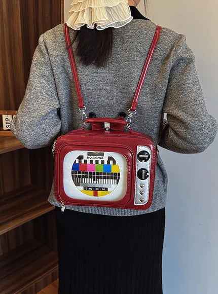 KissICON Cartoon Cute Handbags Funny Tv Transparent Square