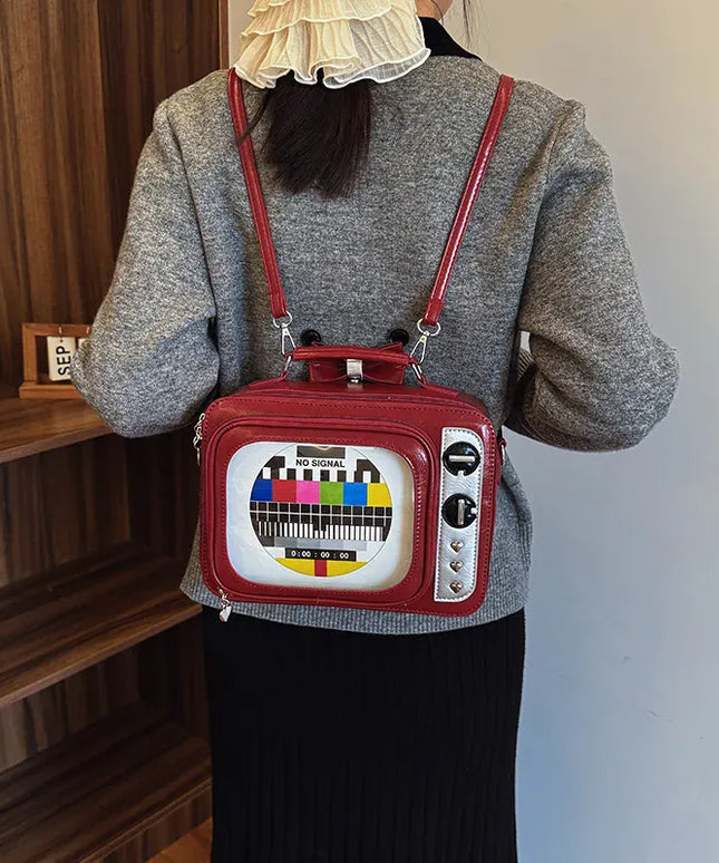 KissICON Cartoon Cute Handbags Funny Tv Transparent Square