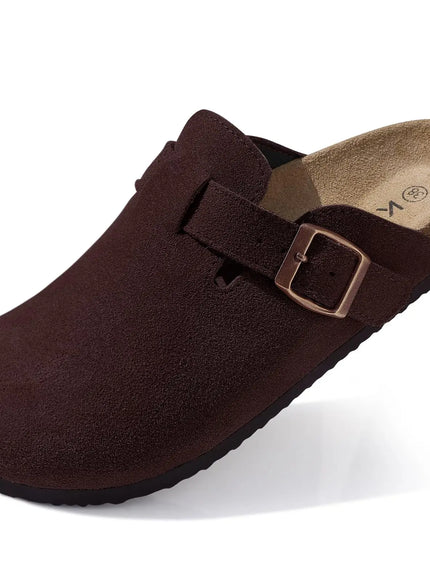 KissICON CF / 46 / China Mainland Kidmi Suede Cork Clogs Comfy Leather Slipon Beach Sandals