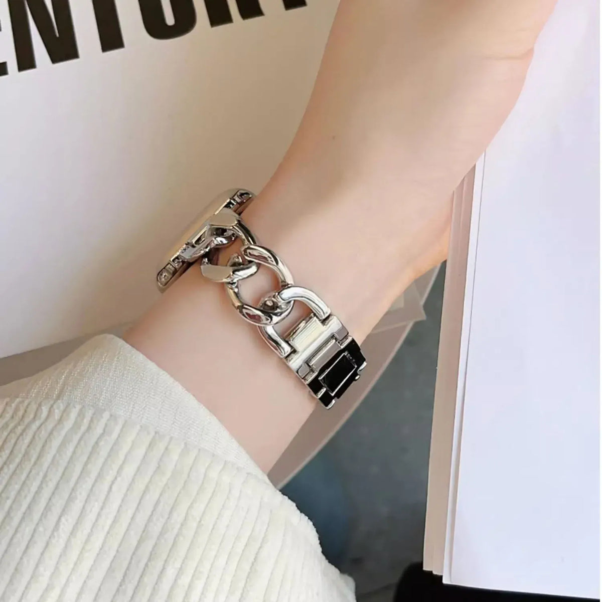 KissICON Chain Fashion Metal Band For Samsung Galaxy Watch 8 8Classic Ultra 2 1 Strap Bracelet Galaxy 8 40MM 44mm 46mm 47MM Bracelet