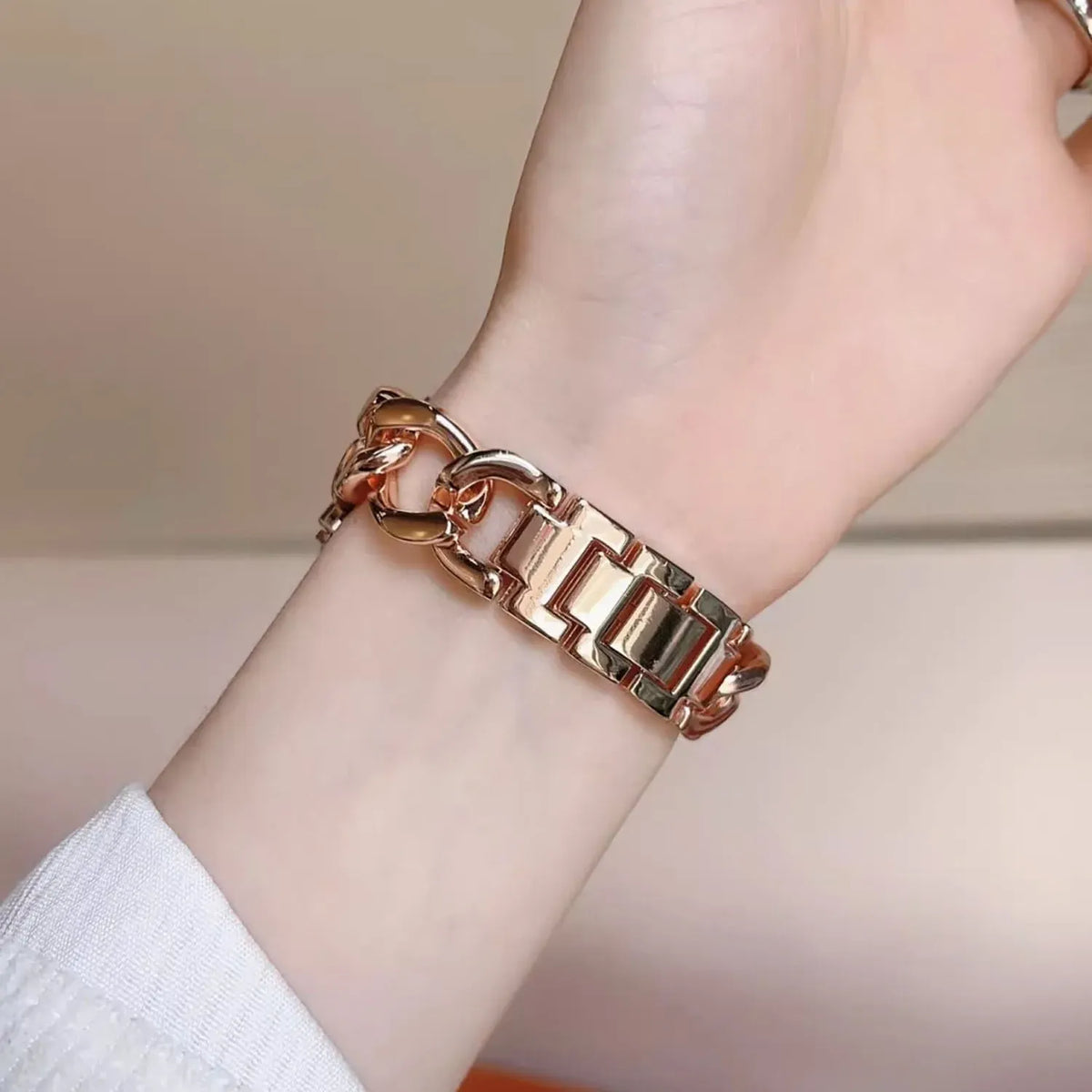 KissICON Chain Fashion Metal Band For Samsung Galaxy Watch 8 8Classic Ultra 2 1 Strap Bracelet Galaxy 8 40MM 44mm 46mm 47MM Bracelet