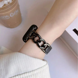 KissICON Chain Fashion Metal Band For Samsung Galaxy Watch 8 8Classic Ultra 2 1 Strap Bracelet Galaxy 8 40MM 44mm 46mm 47MM Bracelet