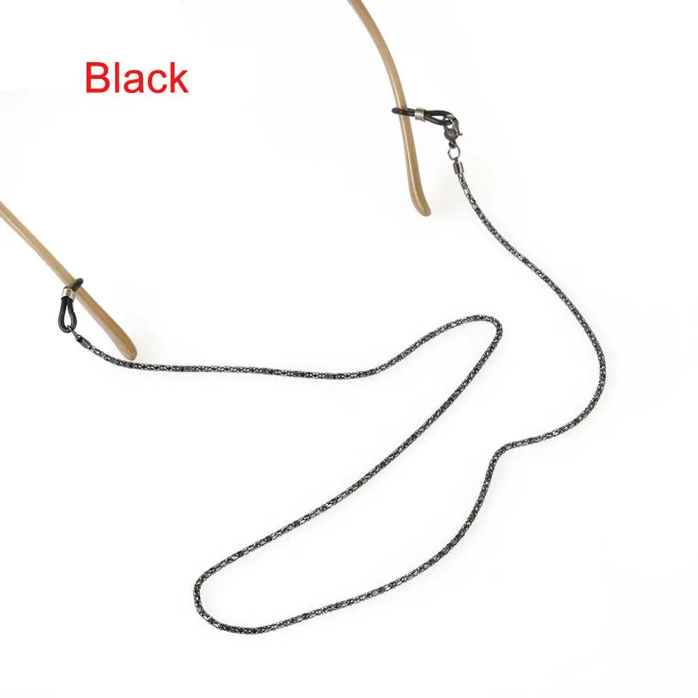 KissICON Chain Large Square Frame Anti-Blue Light Glasses Fashion Retro Men Women Computer Goggles Reading Eyeglasses Optical Spectacle Eyewear