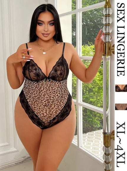 KissICON Champagne / 4XL XL 4XL Lingerie – Mesh See Through