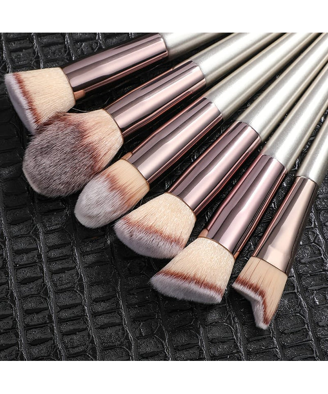 KissICON Champagne Bsmall 18pc Pro Makeup Brush Set – Goldblack