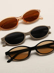 Champagne frame tea lens + khaki gray frame black lens + black frame champagne lens