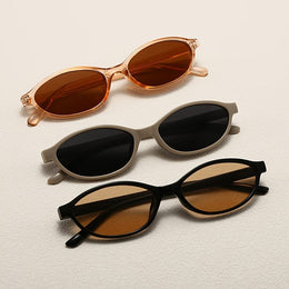 jkthpu-45 Champagne frame tea lens + khaki gray frame black lens + black frame champagne lens 3Pc Thin Rim FullFrame Glasses Trendy Minimalist Style
