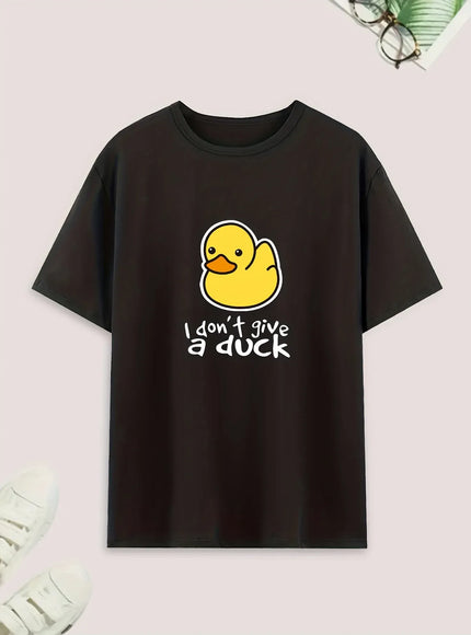 KissICON Charming Duck Print Pajama Set Shorts  Tee