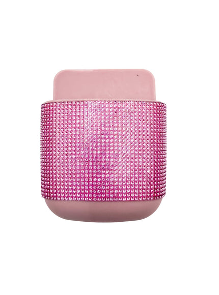 jkthpu-45 Charming Pink Hidden Port Wall Charger  Organizer DeskBedside Solution