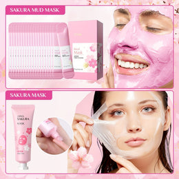 KissICON Cherry Blossom Skincare Gift Set Moisturizing Hydration Kit