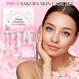 KissICON Cherry Blossom Skincare Gift Set Moisturizing Hydration Kit