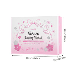 KissICON Cherry Blossom Skincare Gift Set Moisturizing Hydration Kit