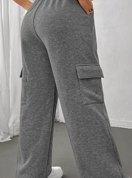 jkthpu-45 Chic Black Joggers AllSeason Casual Comfort Pockets