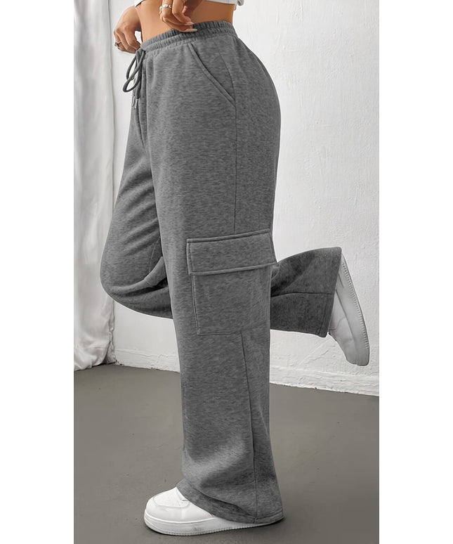 jkthpu-45 Chic Black Joggers AllSeason Casual Comfort Pockets