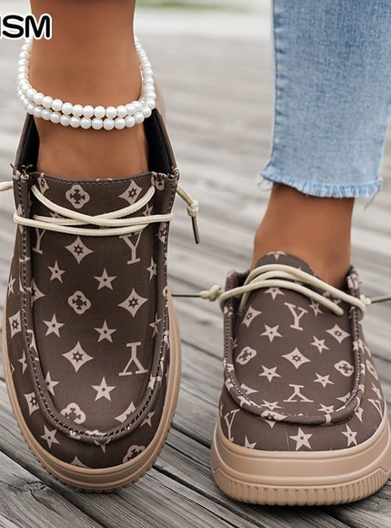 KissICON Chic Coffee Letter Platform Mules AllSeason Vacation Comfort