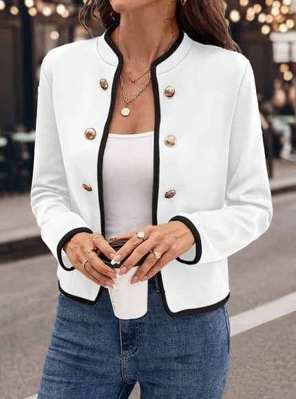 KissICON Chic Curve Blazer – Elegant Structured Allseason