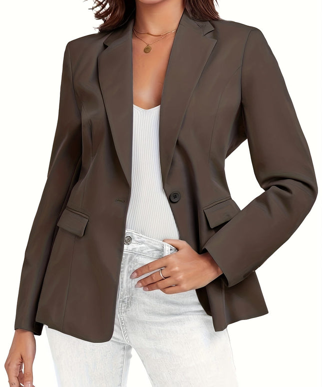 KissICON Chic Curve Blazer – Machine Washable Elegant