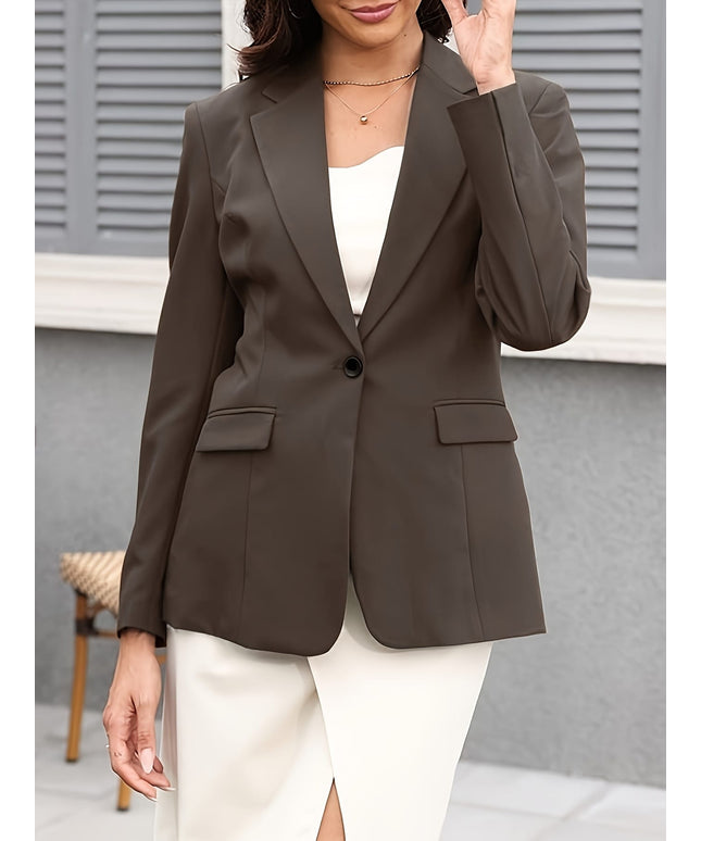 KissICON Chic Curve Blazer – Machine Washable Elegant
