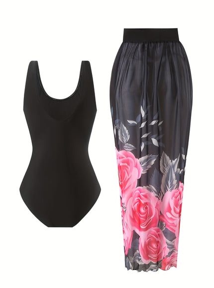 KissICON Chic Curve Floral Swimsuit