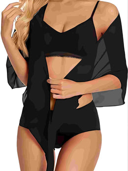 KissICON Chic Curve Mesh Bikini – Halter Onepiece
