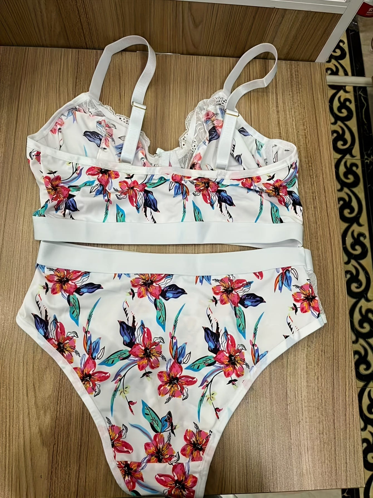 KissICON Chic Curve Printed Ruffle Lingerie