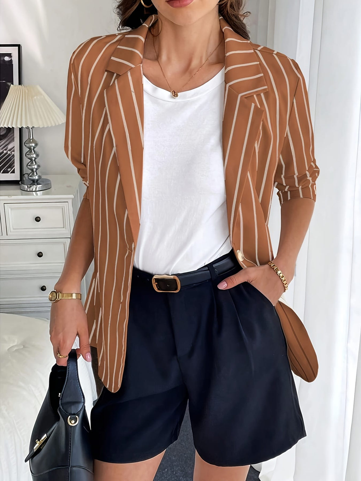 KissICON Chic Curve Suit Jacket