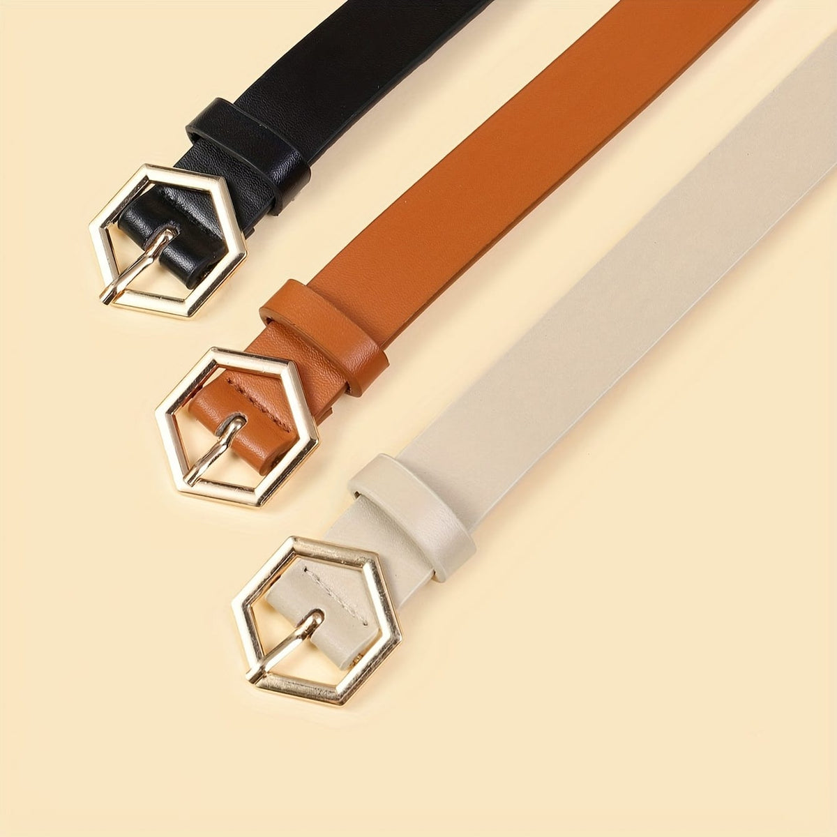 jkthpu-45 Chic Geometric MultiStripe Waist Belts 23 Pcs