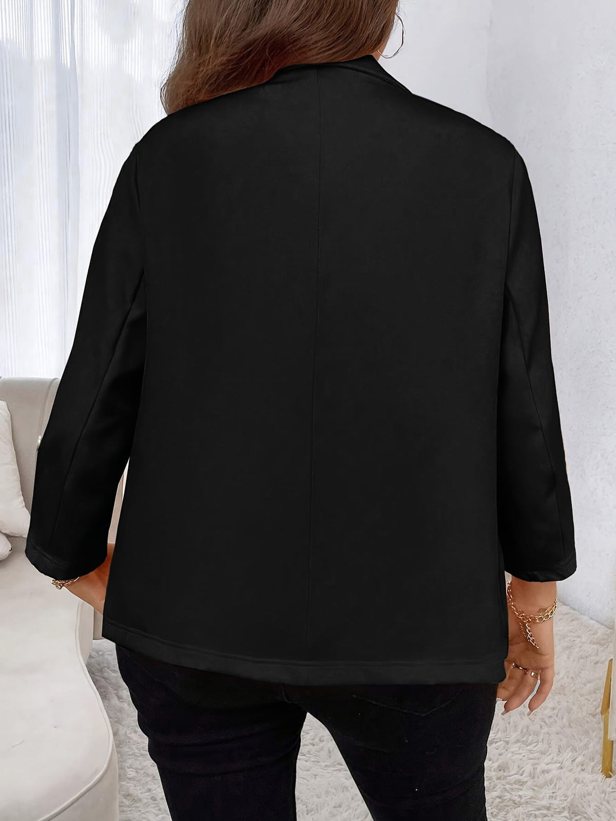 KissICON Chic Green Curve Blazer – Elegant To