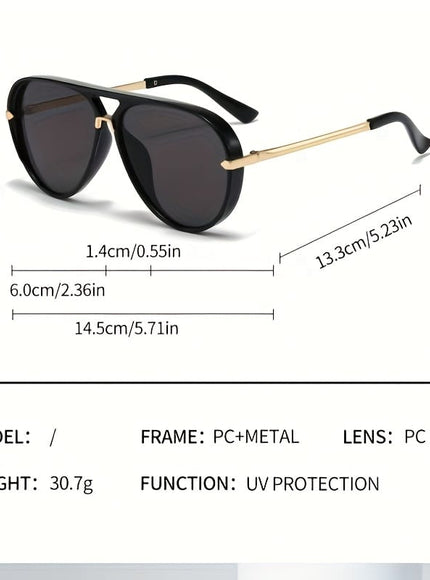 jkthpu-45 Chic Jelly Frame Large Glasses Trendy SemiMetal Style