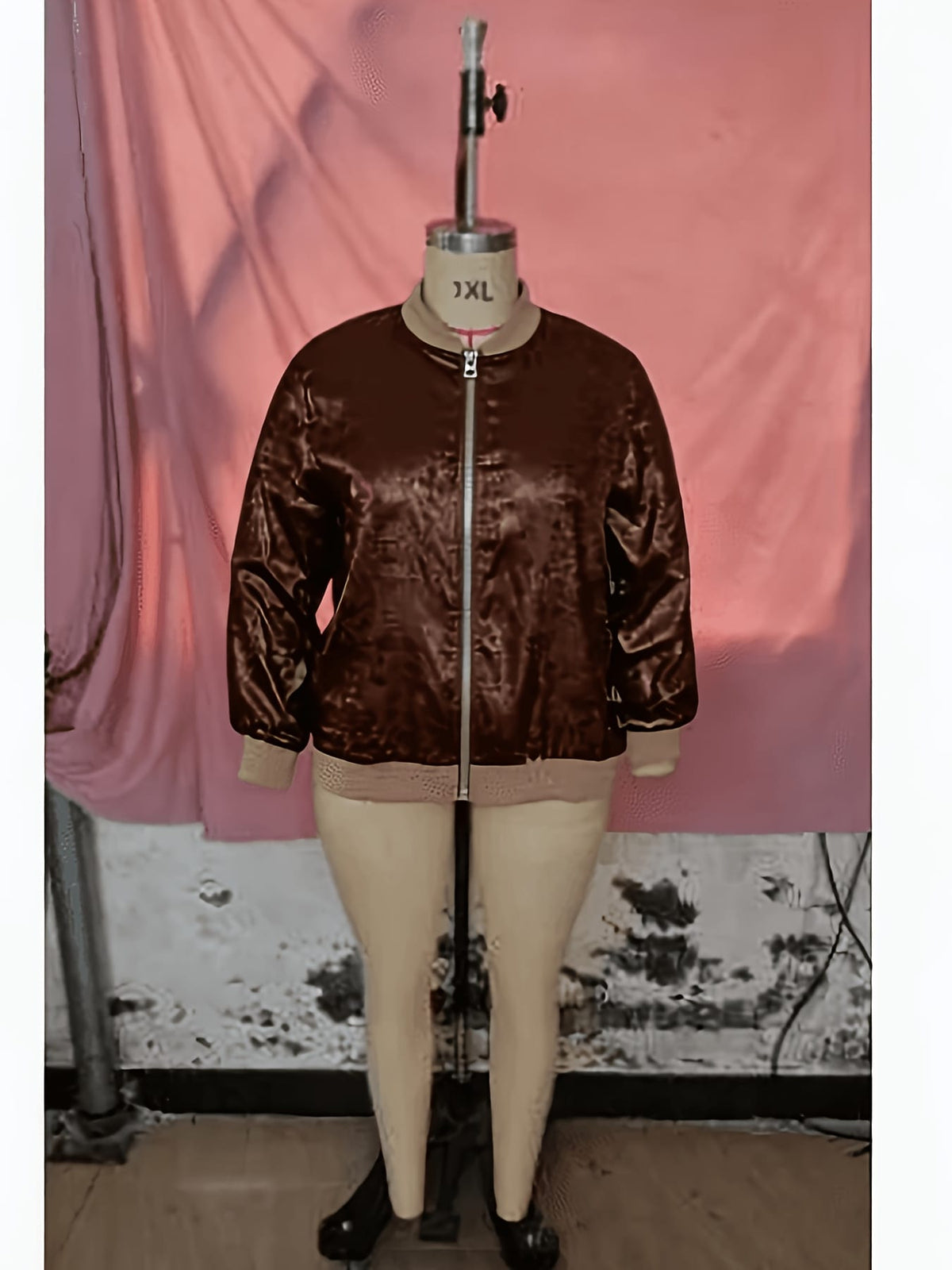 KissICON Chic Lightweight Plus Size Pilot Jacket AllSeason Style