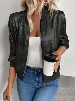 KissICON Chic Lightweight Plus Size Pilot Jacket AllSeason Style