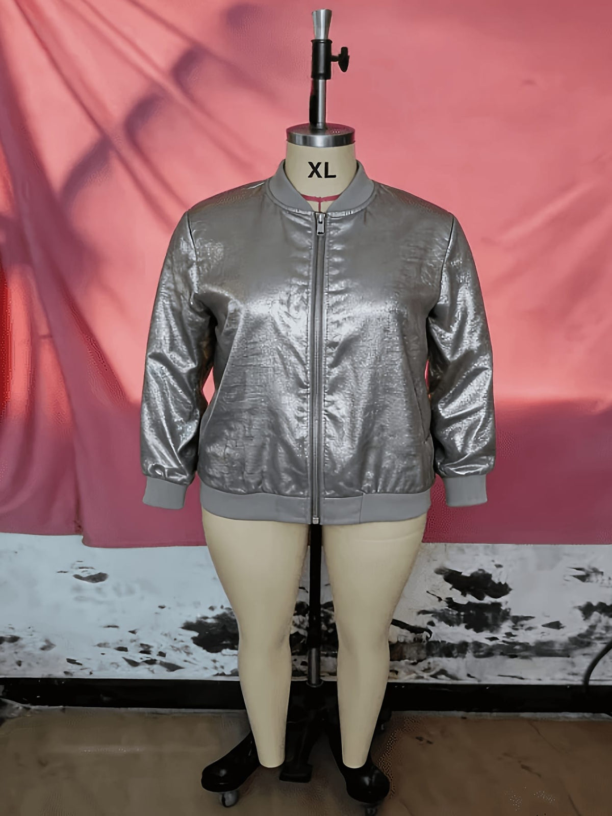 KissICON Chic Lightweight Plus Size Pilot Jacket AllSeason Style