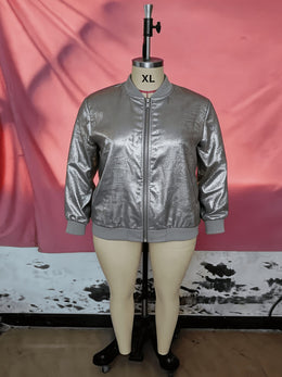 KissICON Chic Lightweight Plus Size Pilot Jacket AllSeason Style