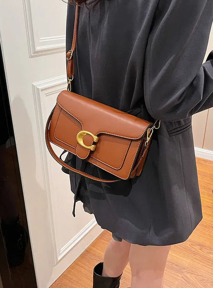 KissICON Chic Minimalist Square Commuter Shoulder Bag